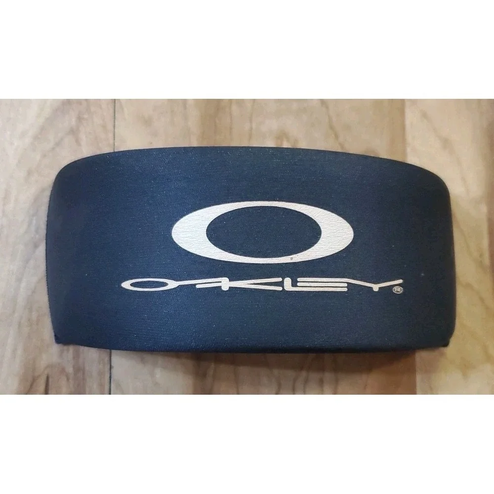Vintage 90s‎ Oakley Hard Shell Sunglasses Case Soft Top Snap Closure Black